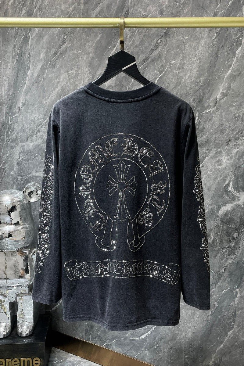 Chrome heart Long Sleeve Shirts High-quality 100% cotton streetwear