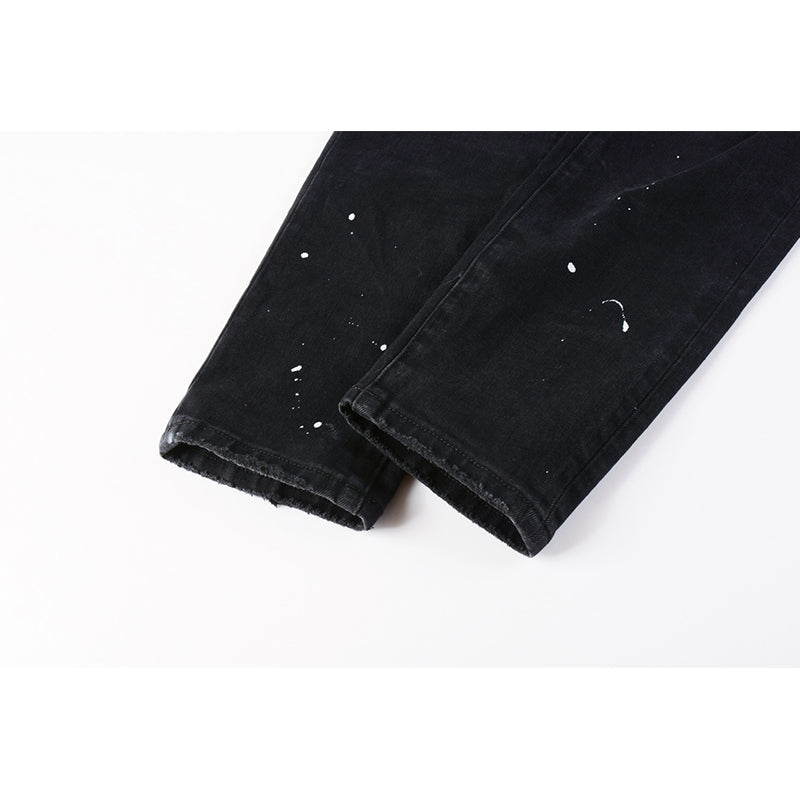 Mens trendy purple jeans, 100% cotton Pure Cotton High Street Trend