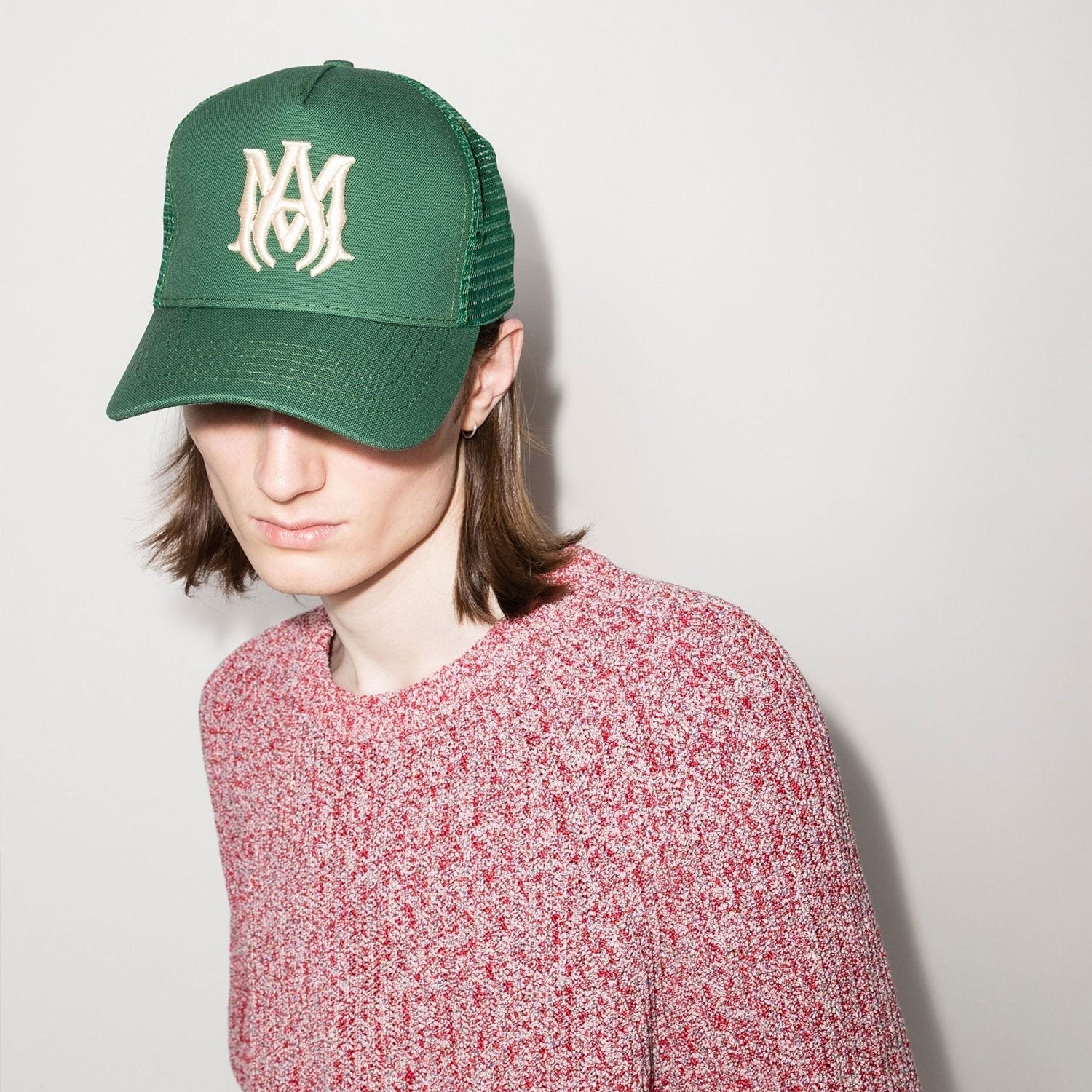 Amiri Hat Peaked Cap Sunshade Beach Casual Hat Adjustable Metal Lock Baseball Cap