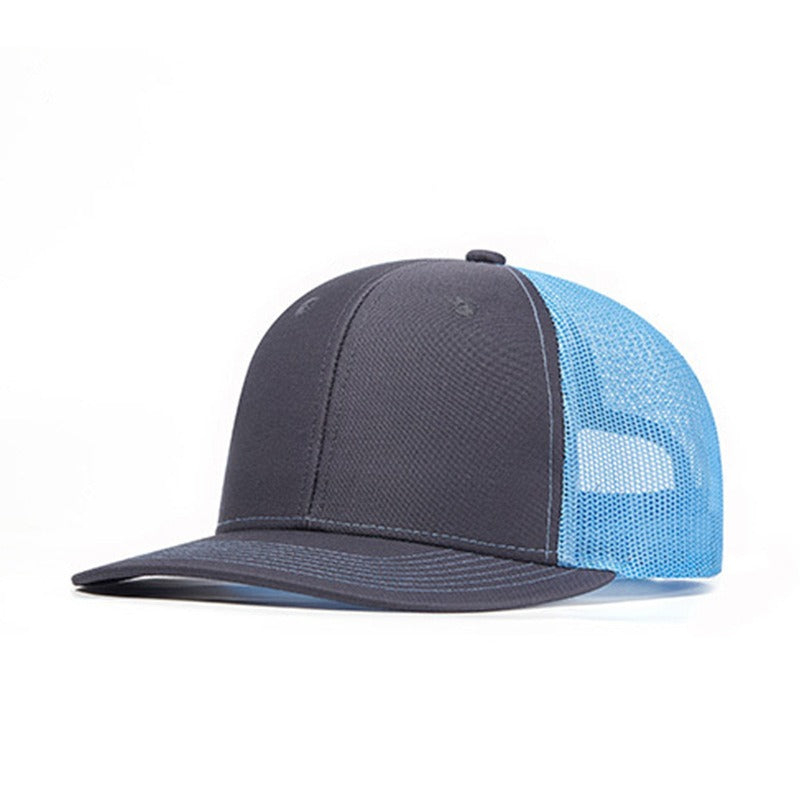 Trendy flat brimmed snapback hats sunshade net hat