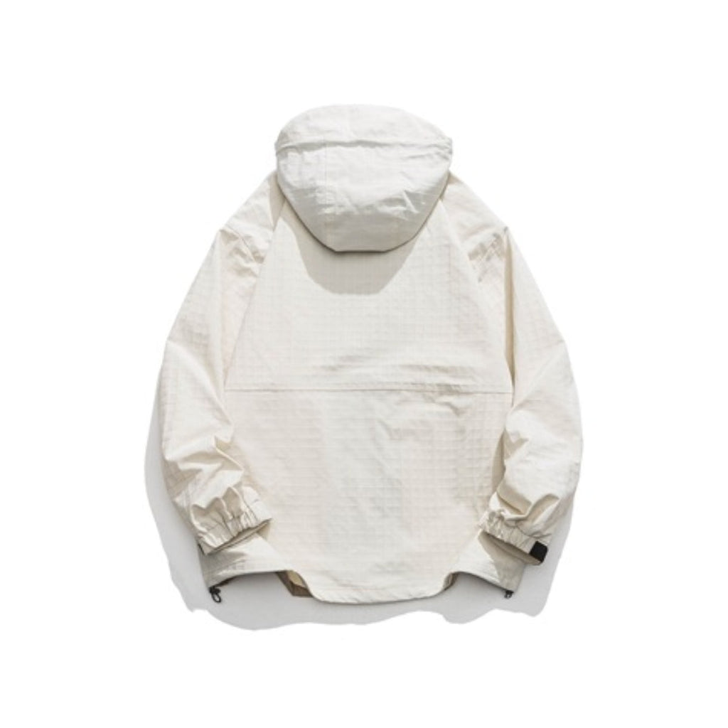 Unisex Jacket Vintage Shell Jacket Men's Hooded Hooded Jacket Casual Jacket
