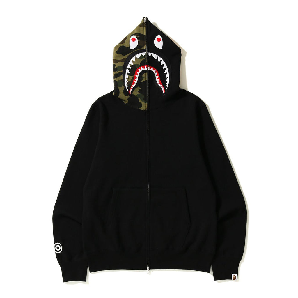 Bathing Ape Hoodie Splicing Camouflage Sweater Cardigan Hooded