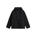 Unisex Jacket Black Warrior Mechanical Style Coat Hooded Jacket Shell Jacket