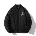 Mens Vintage Jackets Dark Baseball Uniform Bomber Jacket