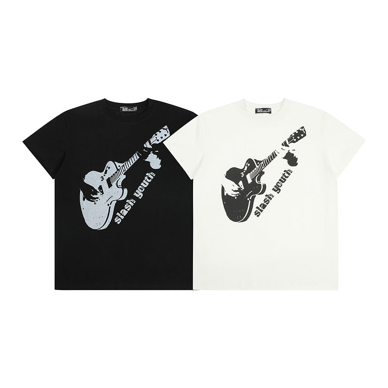 High-quality pure cotton T-shirt with small fly sleeves and slim shoulders
