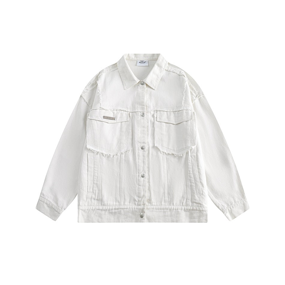 Unisex Jacket Vintage Casual Jacket Spring and Autumn Coat