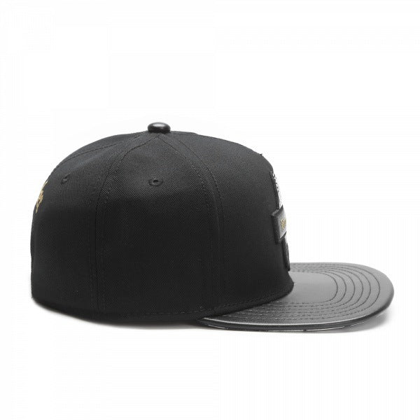 Trendy flat brimmed snapback hats sinner cap black prayer
