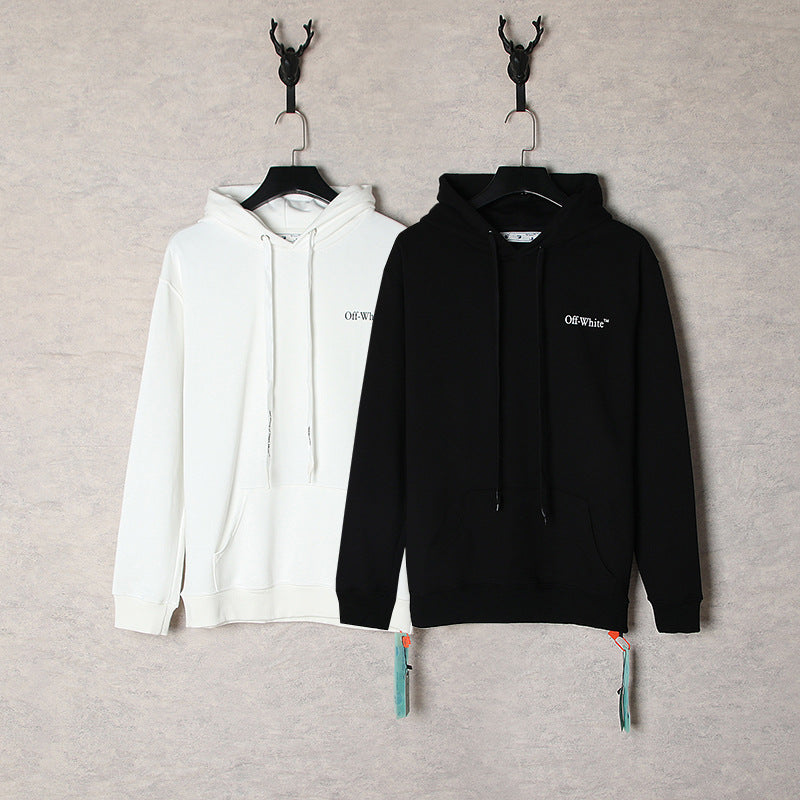 OW  hoodie oil painting series pullover terry hooded