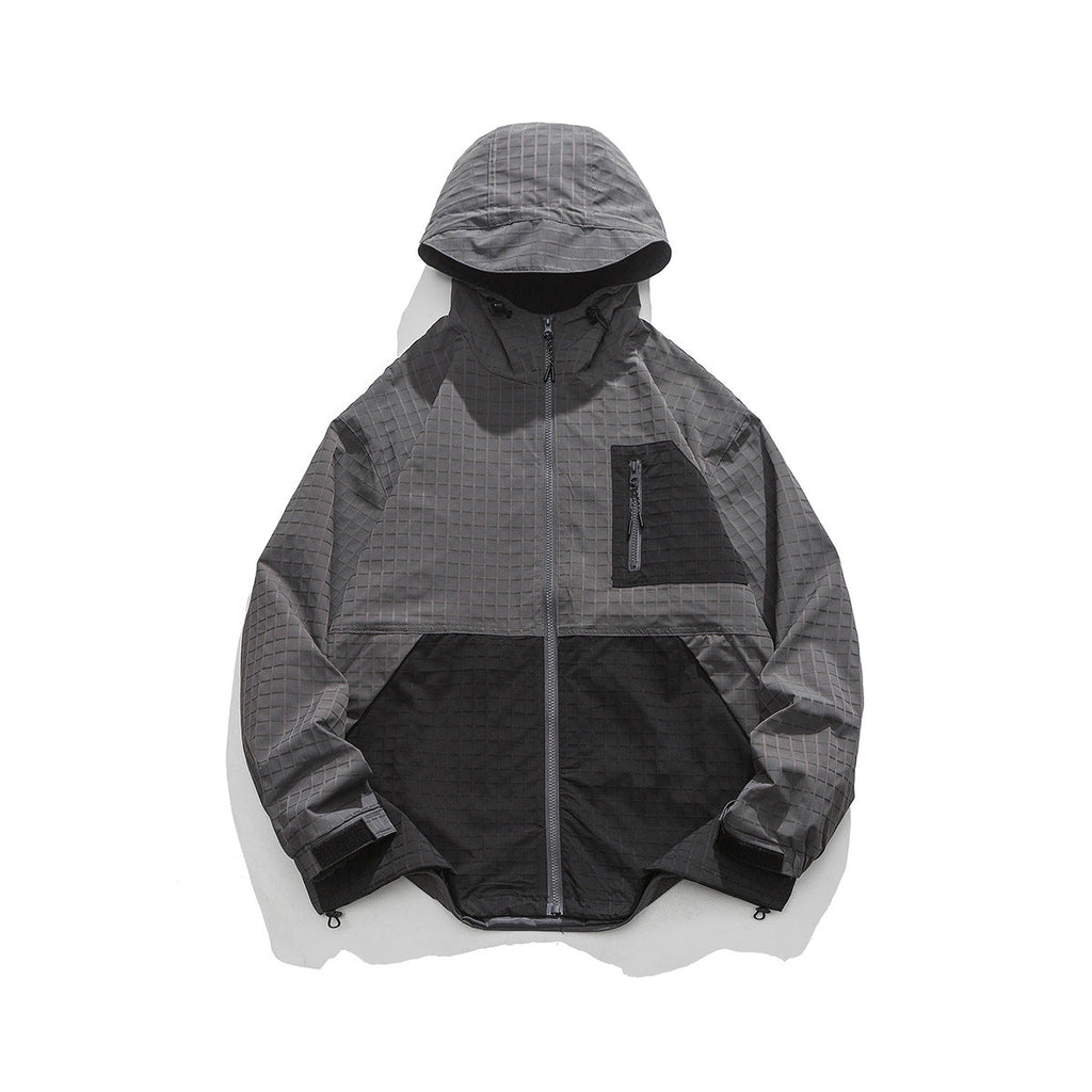 Unisex Jacket Vintage Shell Jacket Men's Hooded Hooded Jacket Casual Jacket