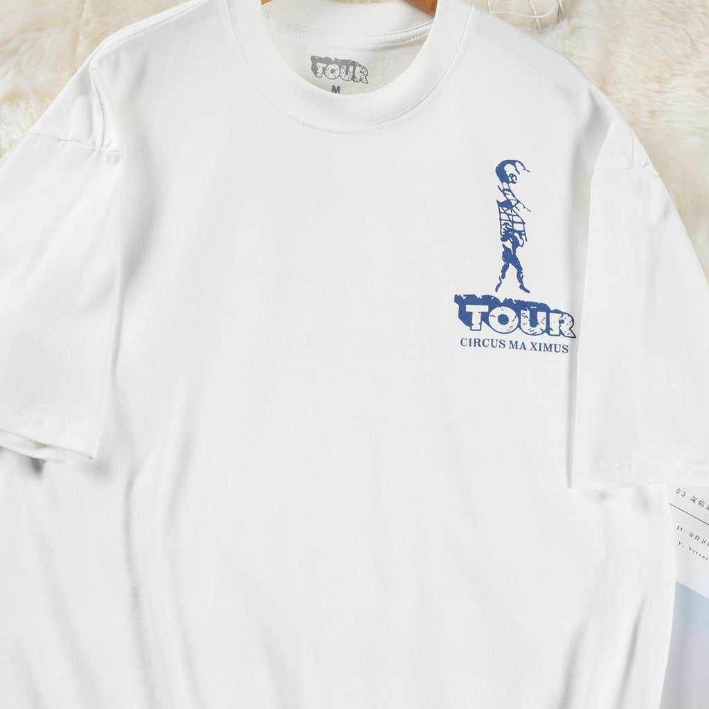Travis Scott T-Shirt TRAVIS SCOTT CACTUS JACK Loose Crew Neck Short Sleeve