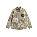 Unisex Jacket Embroidered Jacket Men's Loose Casual Polo Collar Coat