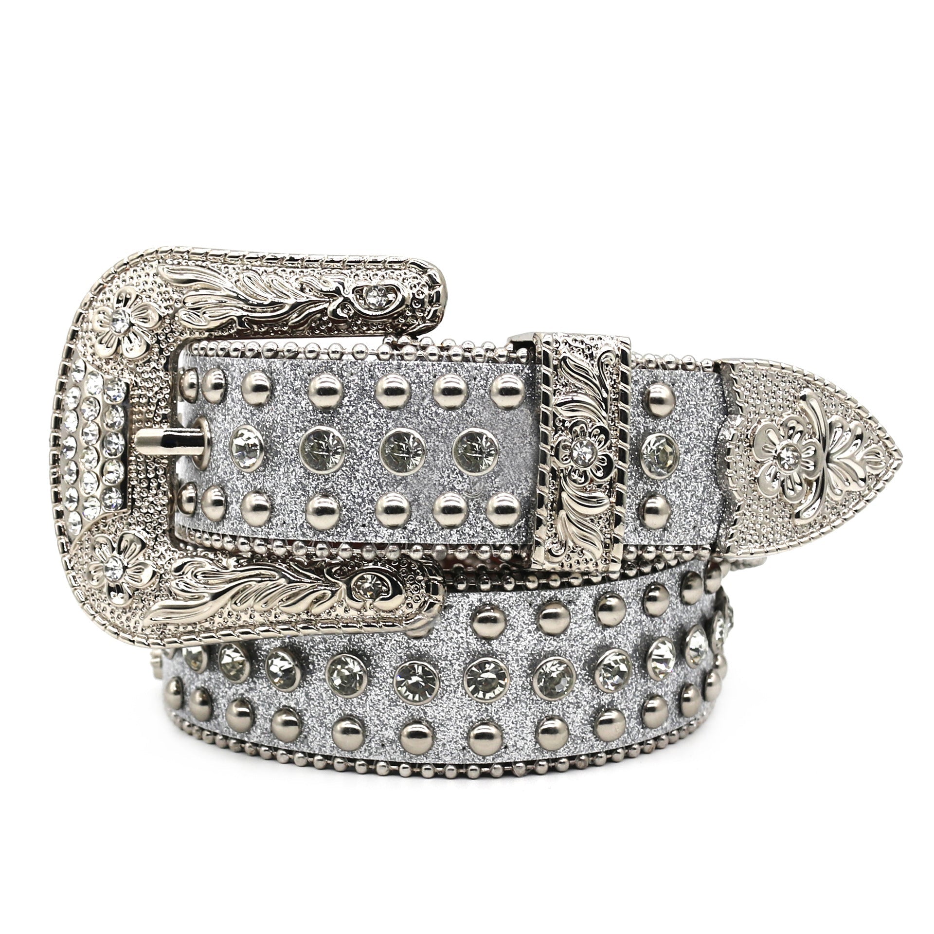 Hip-hop punk rhinestone belt punk style