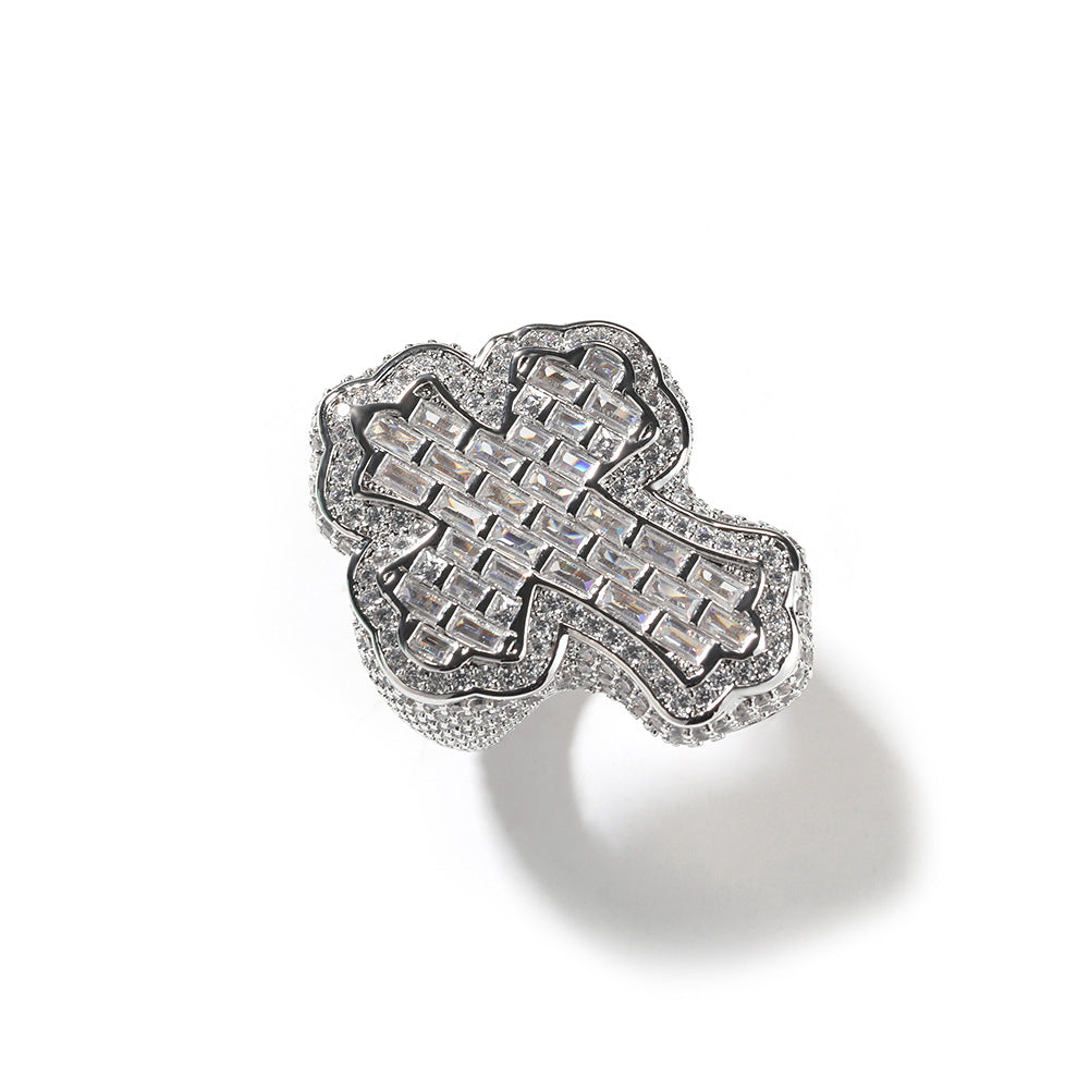 Rings Hip Hop Vintage Ring Micro Zircon Spectrum