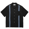 GUILTYPARTIES TIGER Shirts 24SS TWO TONE Striped webbing color matching Hawaiian short-sleeved shirt