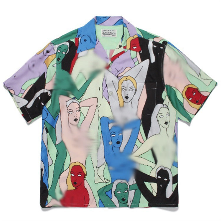 GUILTYPARTIES TIGER Shirts Exclusive Body Art, Naked Women Heaven Tokyo, Hawaii Short Sleeve Shirt