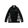 Unisex Jacket Embroidered Jacket for Men and Women Loose Lapels Fashion Brand Coat