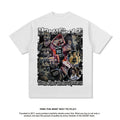 Nba T Shirt Printed Short-Sleeved Top Washed Distressed round Neck T-shirt Male and Female Trendy Brand