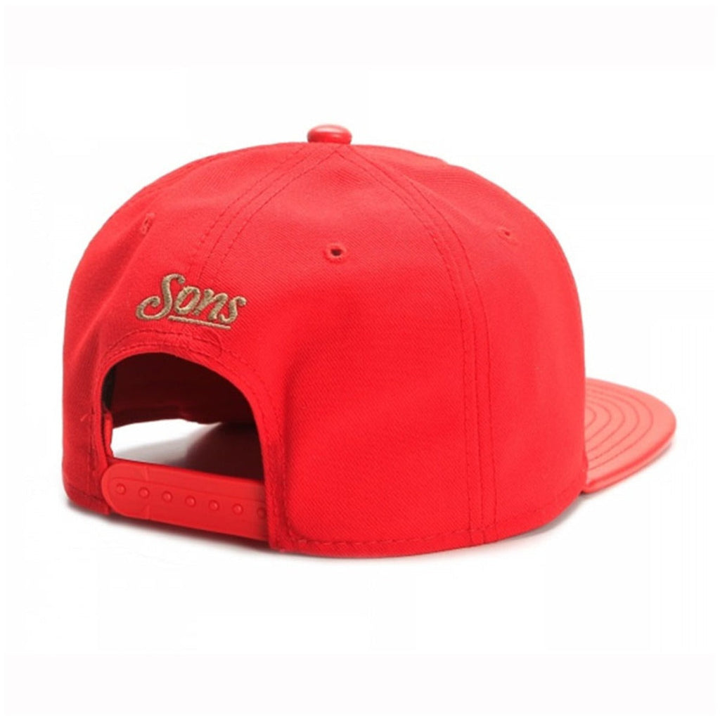 Trendy flat brimmed snapback hats letterc adjustable