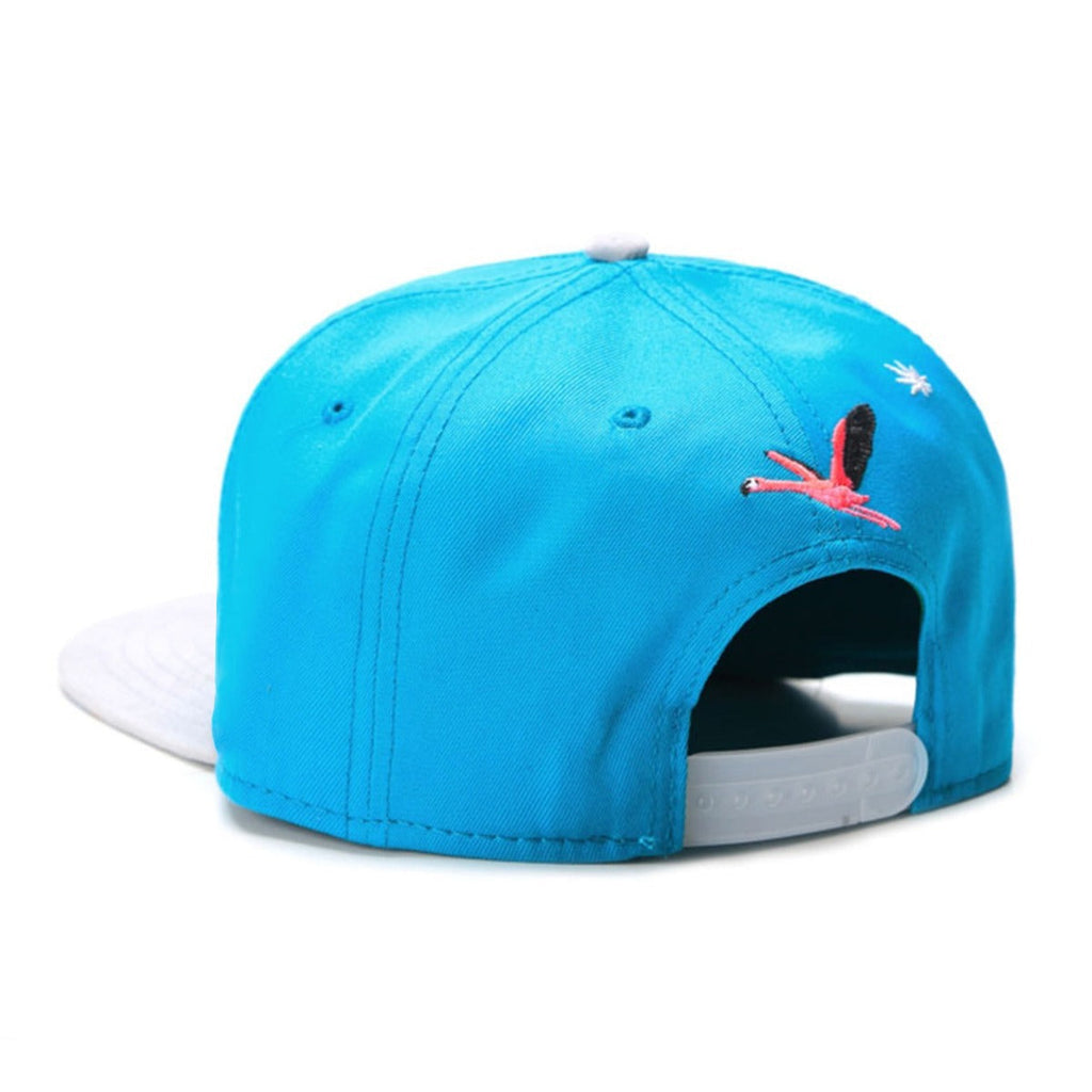 Trendy flat brimmed snapback hats letterbeachsummer breathable