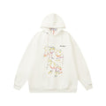 OW  hoodie cartoon series arrow pattern fleece hooded