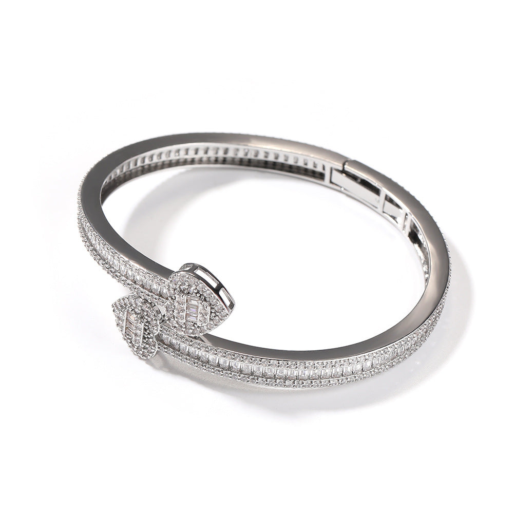 Bracelet Love Light Luxury Copper Zircon Bracelet St. Valentine's Spectrum