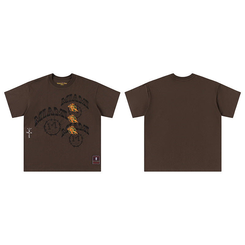 Travis Scott T-Shirt TRAVIS SCOTT Short Sleeve Summer KAWS Hip Hop T-Shirt
