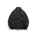 Unisex Jacket Stand Collar Workwear Jacket Loose Casual Jacket