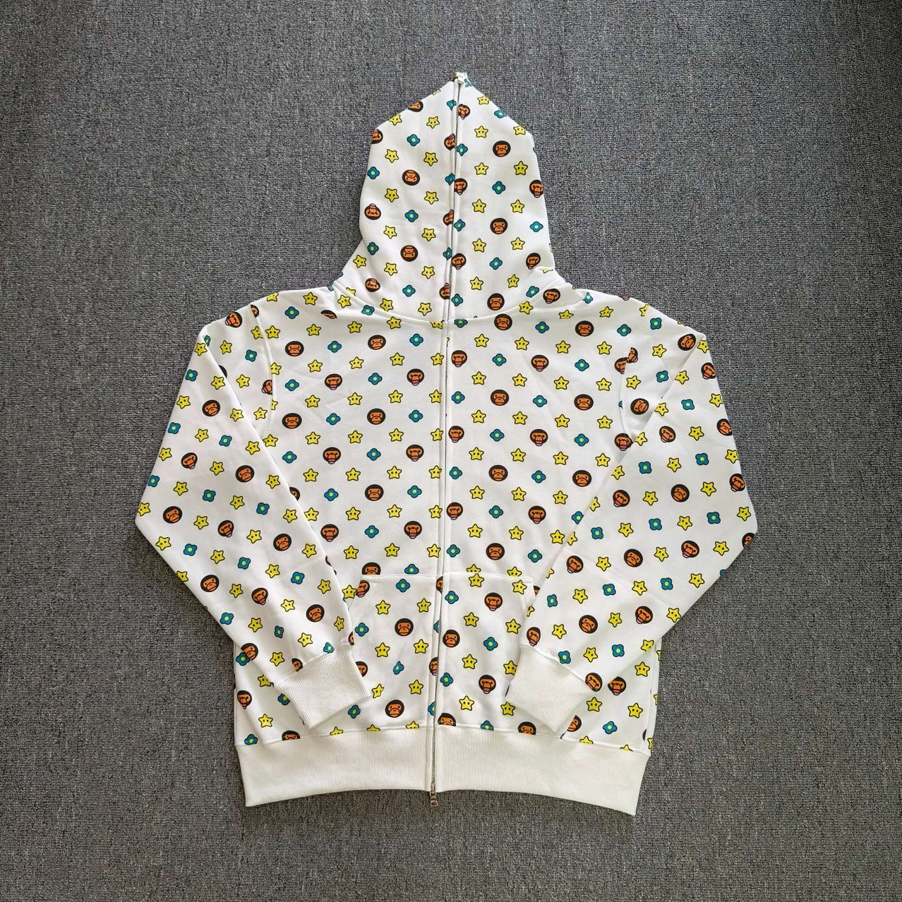 Bathing ape hoode bape co-branded milo all-print casual