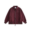 Unisex Jacket Vintage Overalls Jacket Spring and Autumn Turn-down Collar Coat