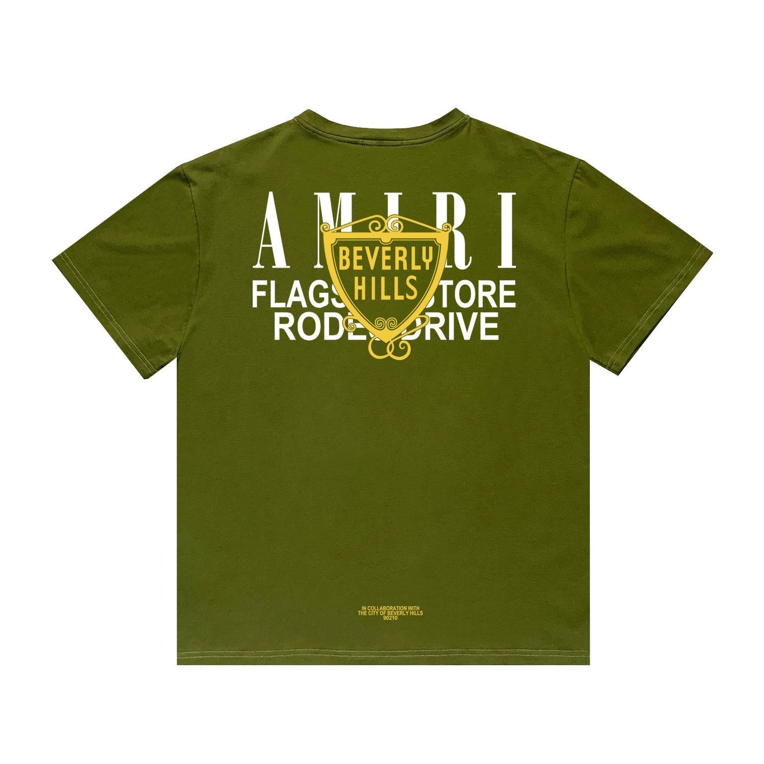 Amiri T Shirt Letter Print Casual Hip Hop Short Sleeve T-shirt