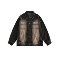 Unisex Jacket West Denim Retro Workwear Coat Jacket