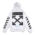 OW hoodie empty arrow pattern pullover
