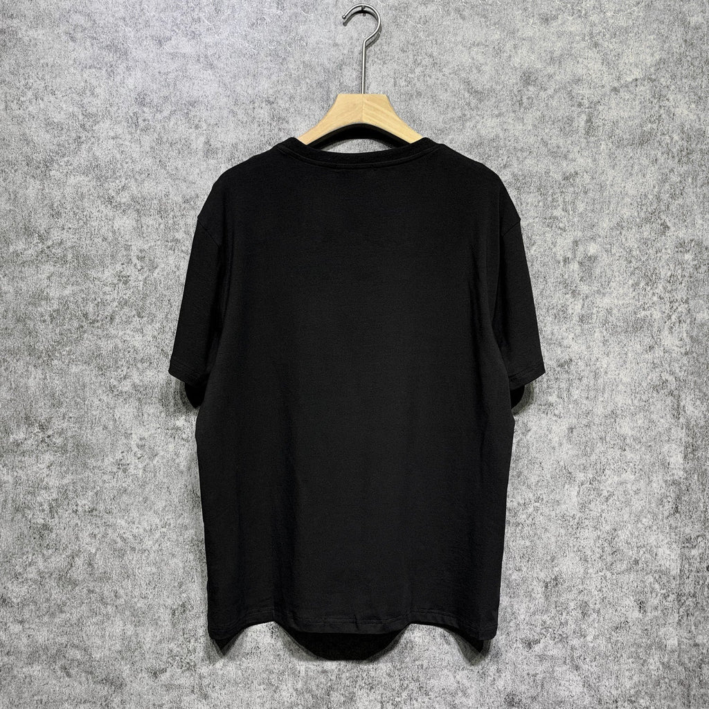 Amiri T Shirt Gradient Letter Flower Casual Hip Hop Short Sleeve T-shirt