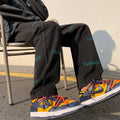 Men Jeans Light-Colored Jeans Straight Spring Wide Leg Pants