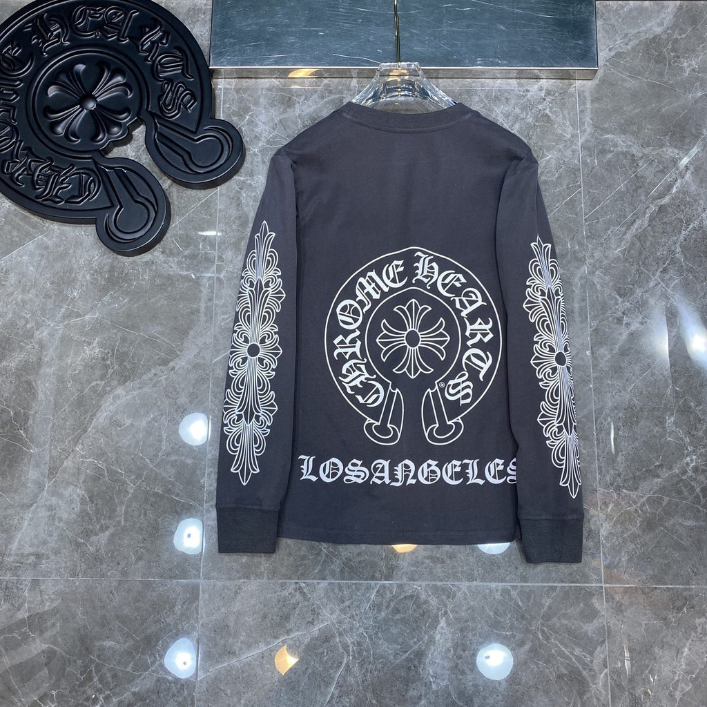 CHH  Heart Long Sleeve Shirt Unisex Fashion Loose Long Sleeve Shirt