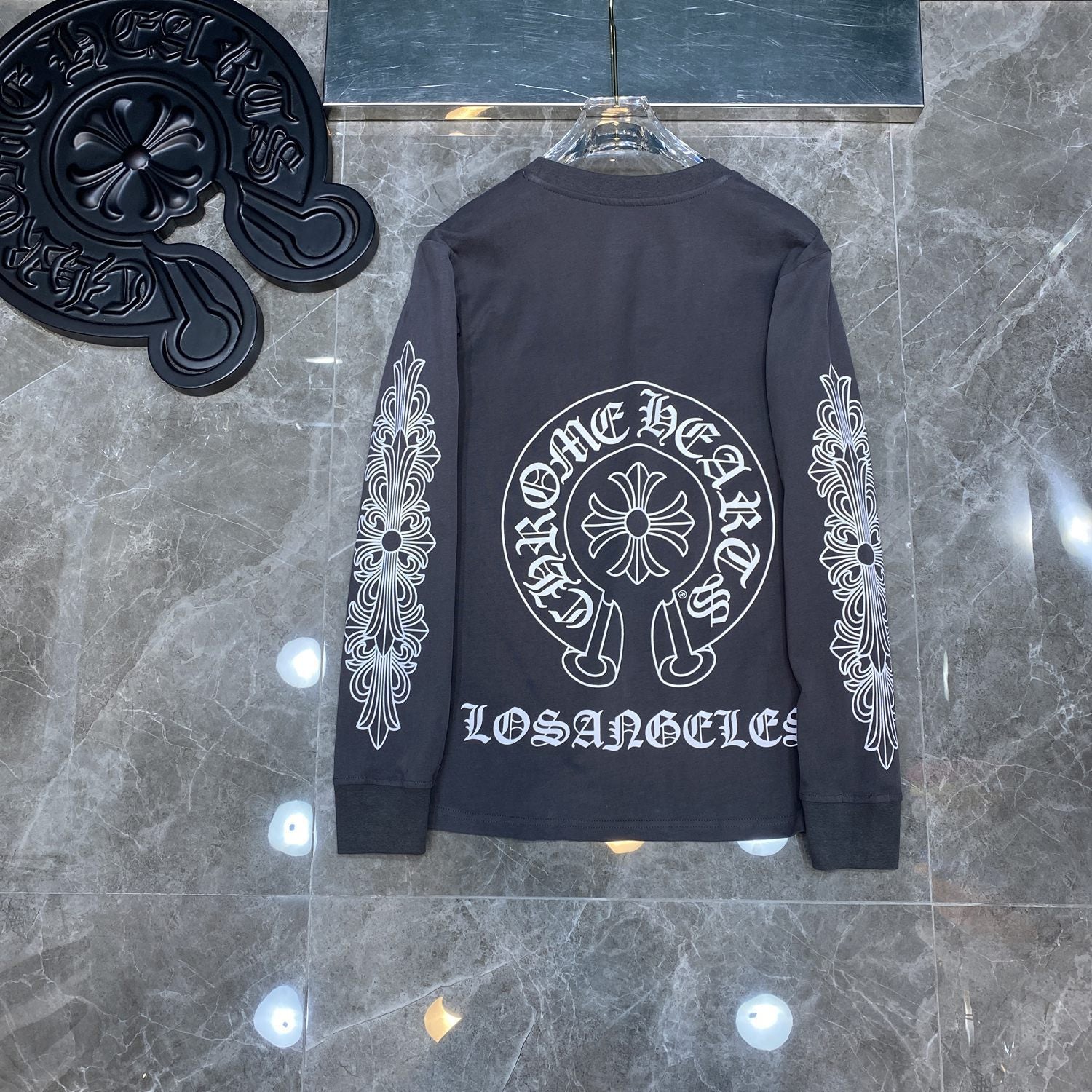 CHH  Heart Long Sleeve Shirt Unisex Fashion Loose Long Sleeve Shirt