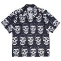 GUILTYPARTIES TIGER Shirts WEIRDO DAVE Portfolio Skull Hawaiian Short Sleeve Shirt Men
