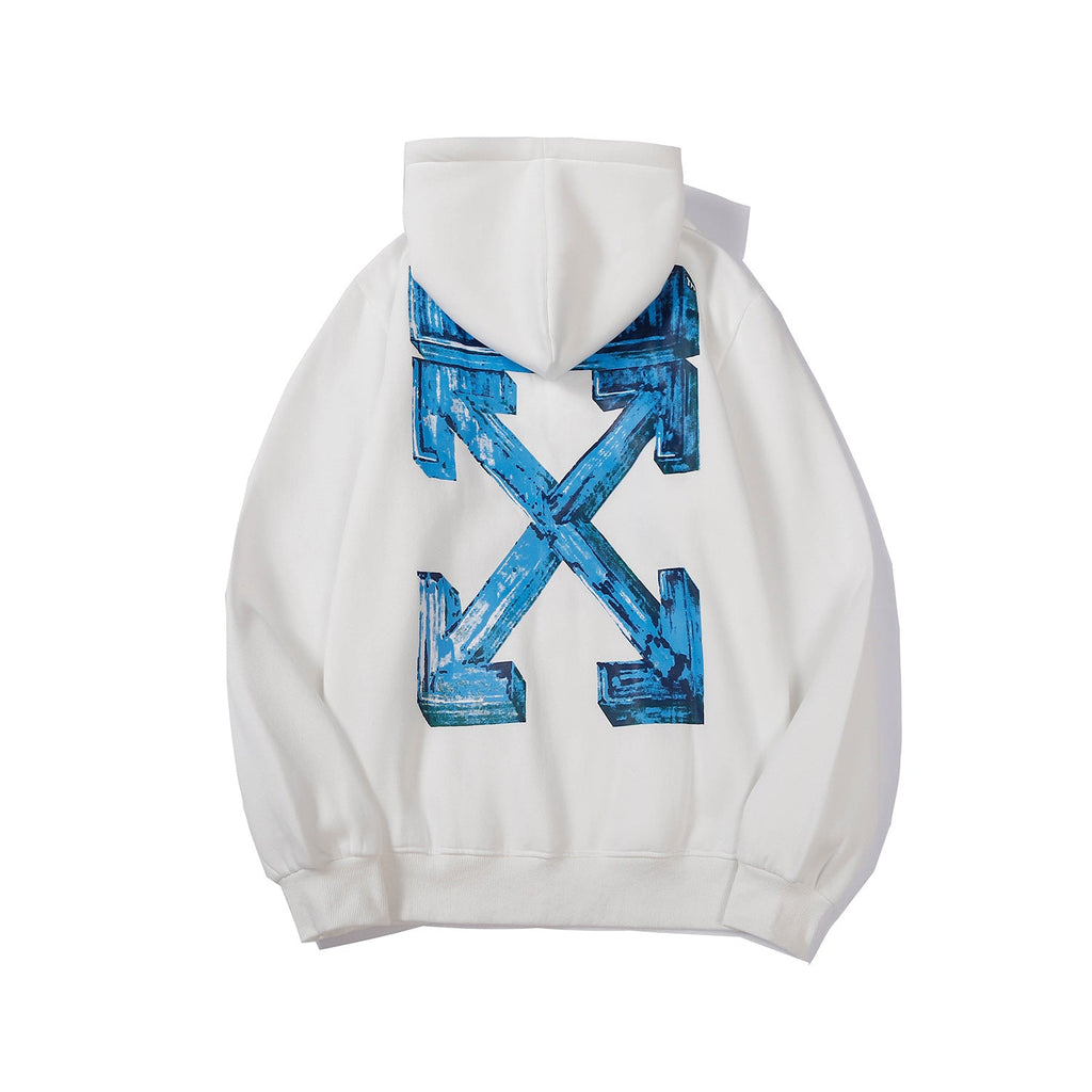 OW  hoodie3D stereo arrow pattern print casual versatile pullover hooded