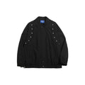Unisex Jacket Autumn Retro Lapels Workwear Jacket Loose Casual Jacket
