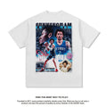 Nba T Shirt Retro Street Cotton Short-Sleeved T-shirt Heavy Men's and Women's Printed