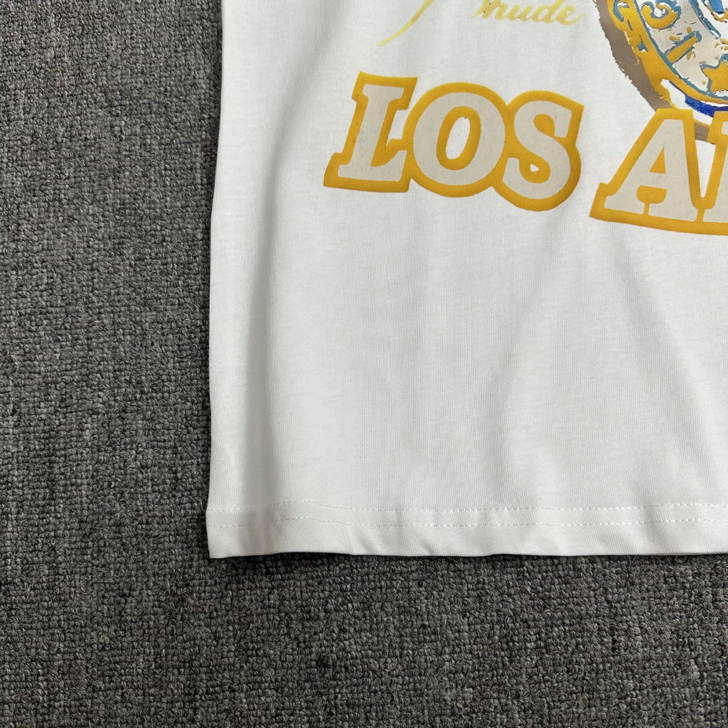 Rhude T Shirt Micro Label Champion Ring Printed Short Sleeve T-Shirt