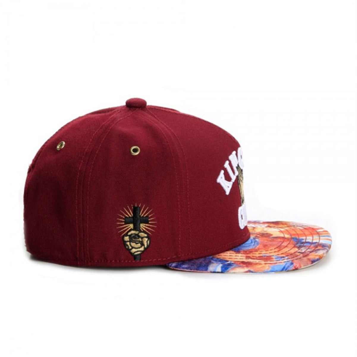 Trendy flat brimmed snapback hats kingdom come prayer gesture summer