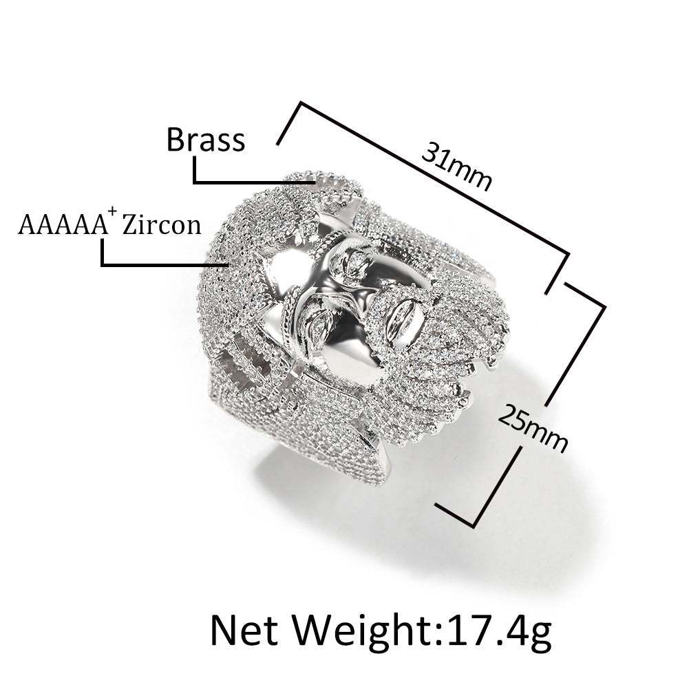 Rings Vintage Ring Jewelry Copper Zirconium Ring Spectrum St. Valentine's