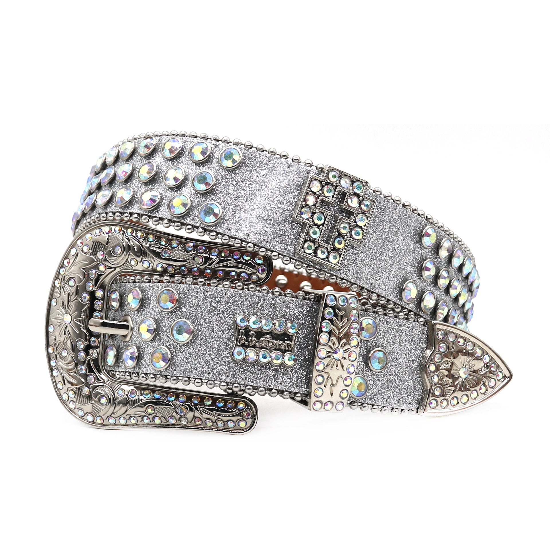 Hip-hop punk rhinestone belt punk style wide belt