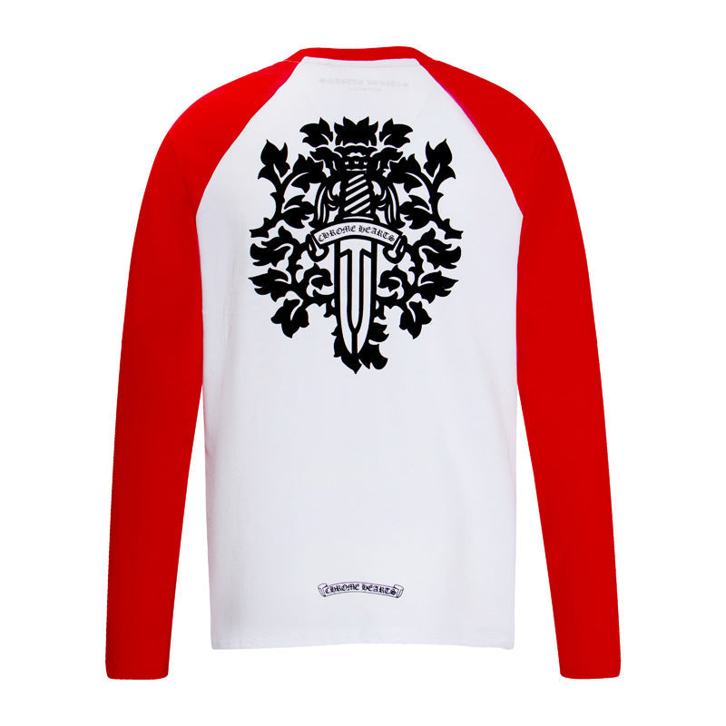 CHH  Heart Long Sleeve Shirt Unisex Fashion Loose Long Sleeve Shirt