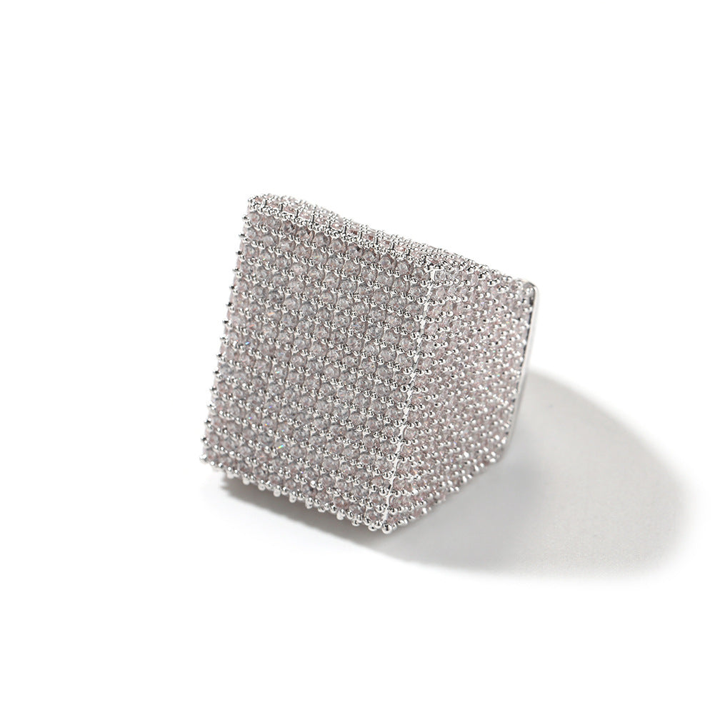 Rings Diamond Ring Silver Hip Hop Spectrum St. Valentine's