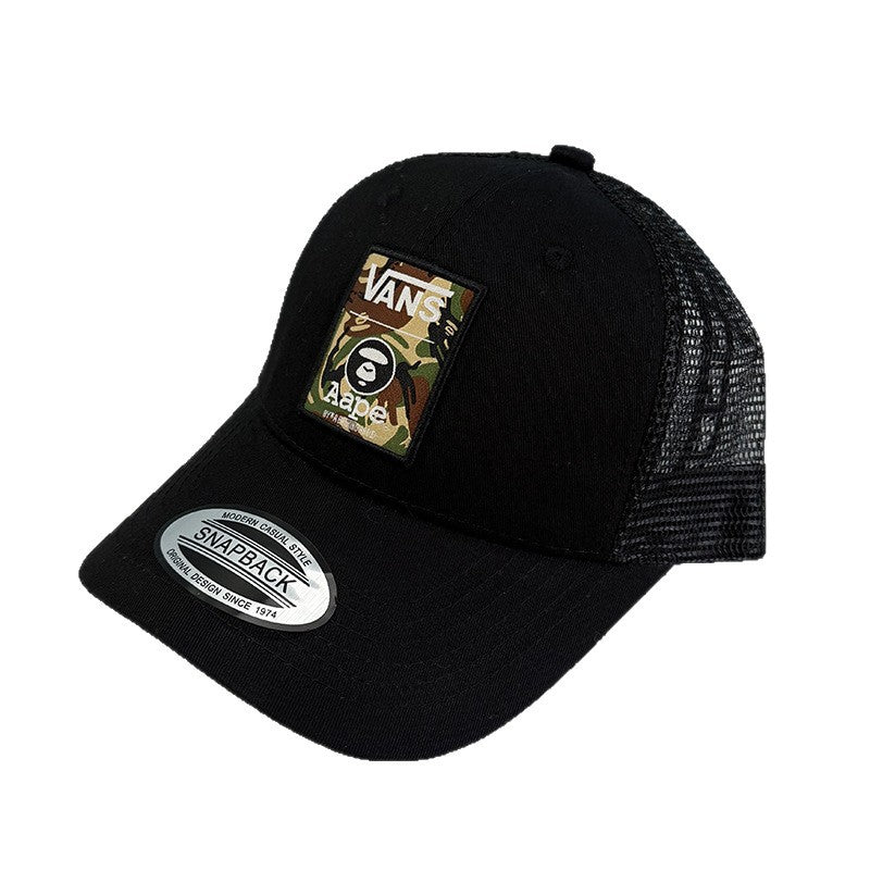 Bathing Ape Bape Hat Ape Head Cap Shade Breathable Baseball Net Cap