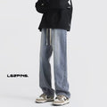 Men Jeans Summer Oversize Straight Loose Wide-Leg Pants