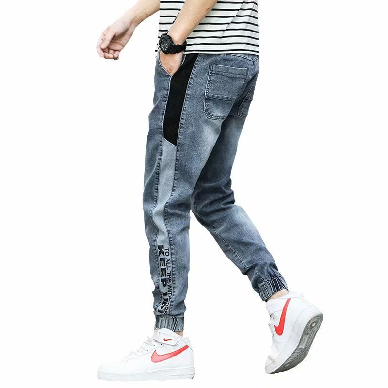 Men Jeans Spring Loose Trousers