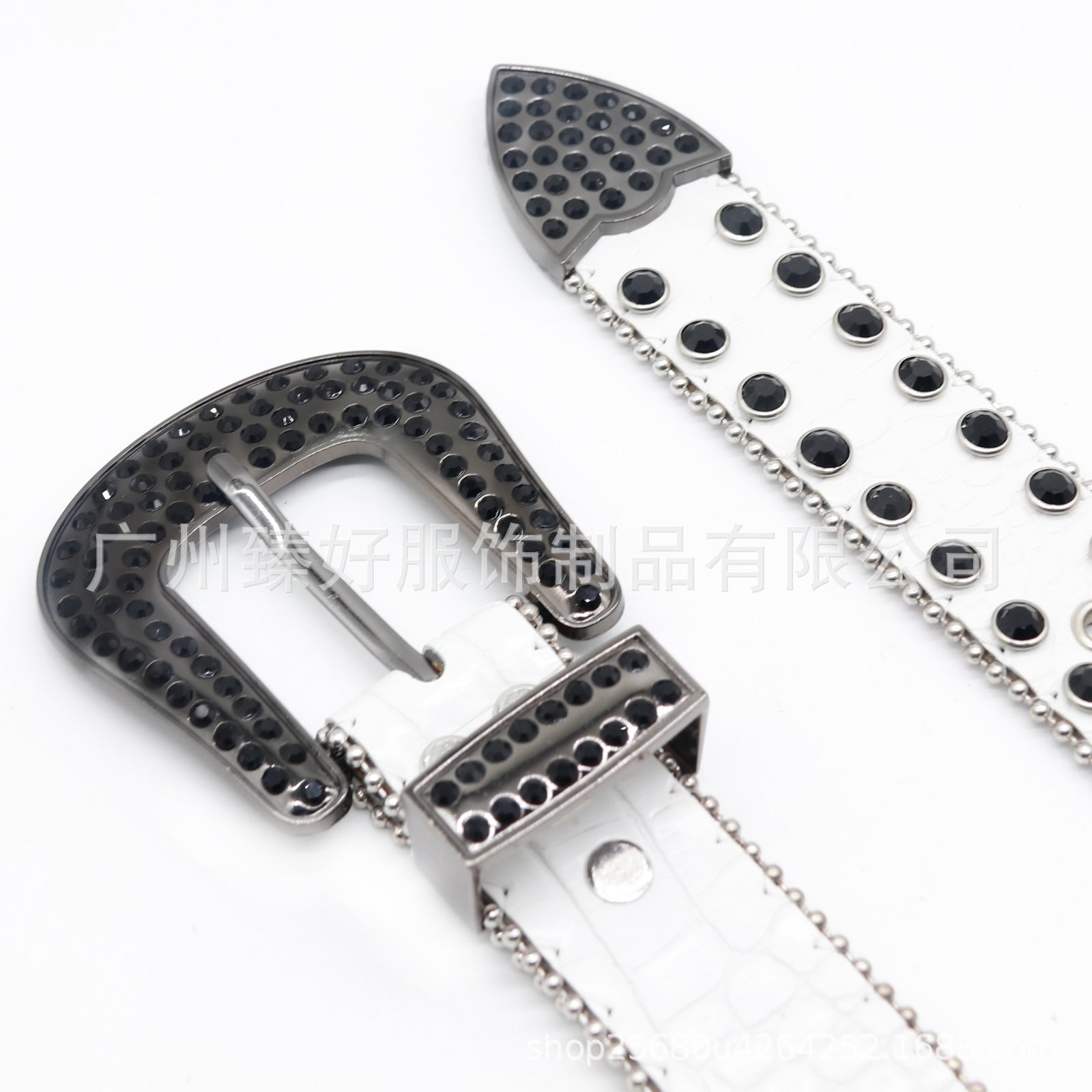 Hip-hop punk rhinestone belt bestme accessories